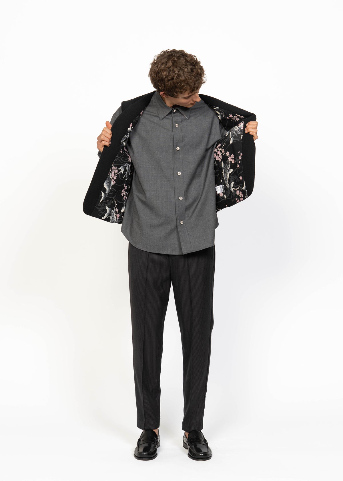 His Gilet Handwoven Front